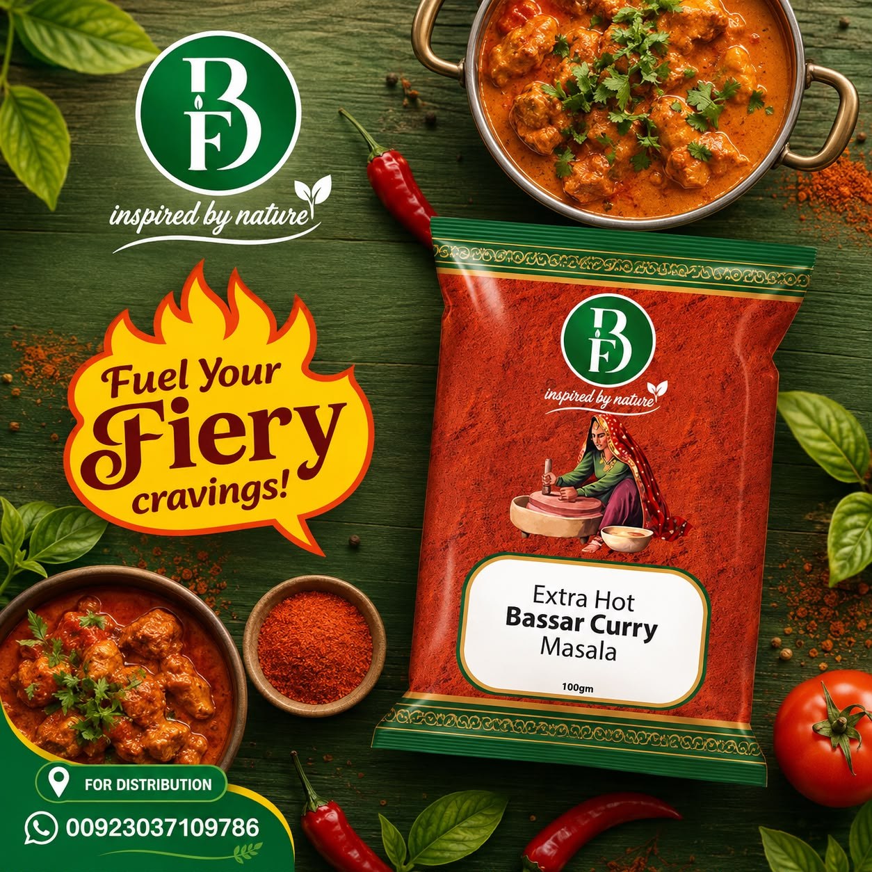 Bassar Curry Masala - Extra Hot by Bewal Foods