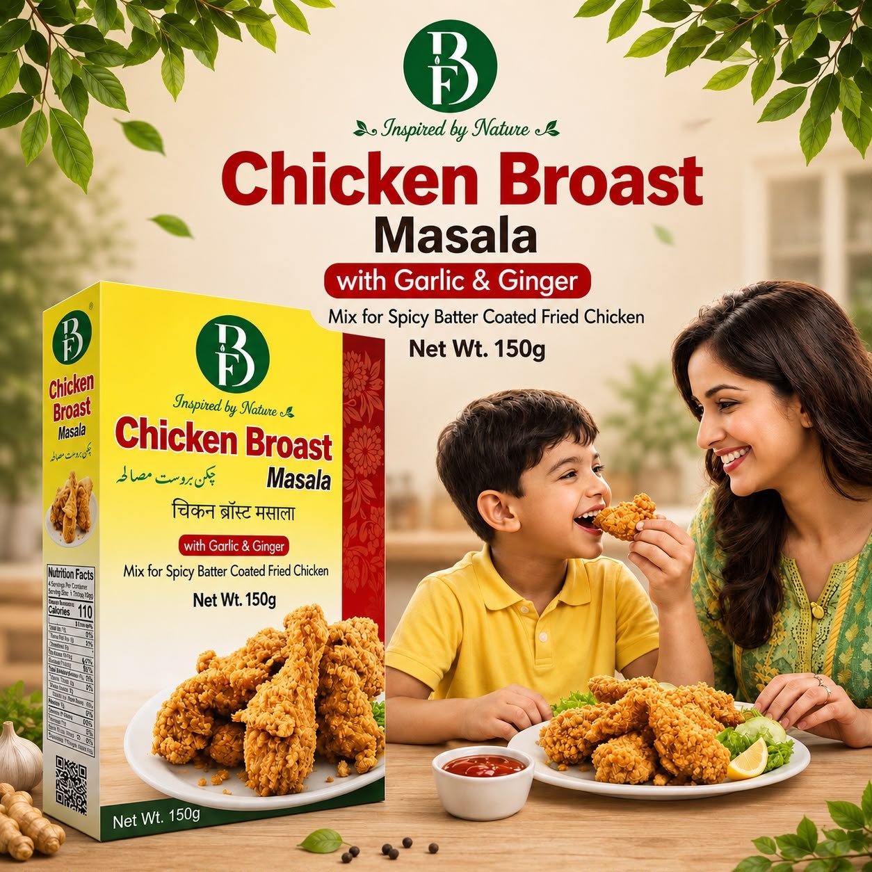 Chicken Broast Masala with Garlic & Ginger by Bewal Foods International Pvt. Ltd.