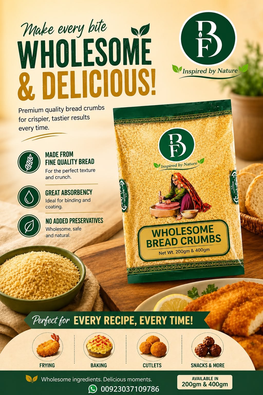 Wholesome Bread Crumbs by Bewal Foods International Pvt. Ltd.